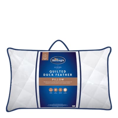 Quilted Duck Feather Pillow