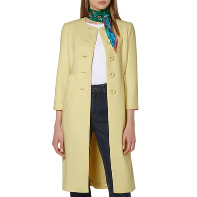 Yellow Georgia Button Through Coat