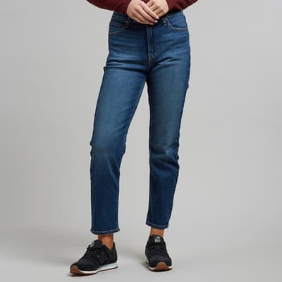 Dark Blue Carol Straight Stretch Jeans