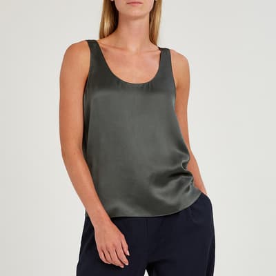 Grey Silk Vest