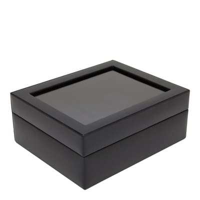 Black Heritage Vegan Leather 8 Piece Watch Box