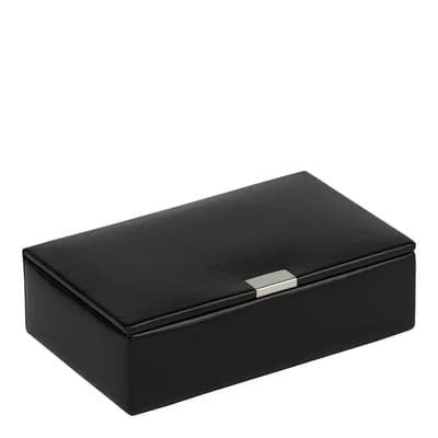 Black Heritage Vegan Leather 8 Piece Cufflink Box