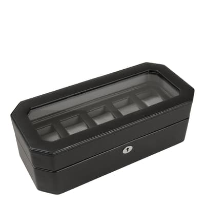 Black Windsor 5 Piece Watch Box