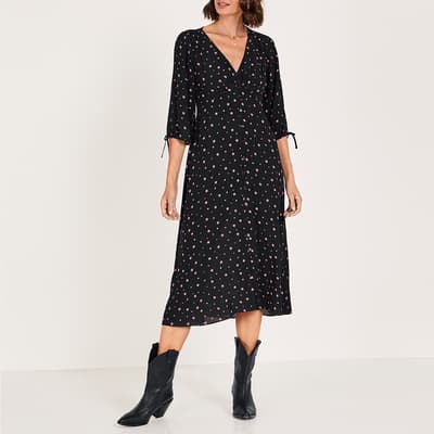 Navy Star Susannah Midi Dress