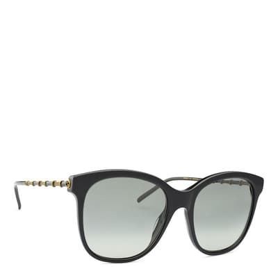 Women's Black/Grey Gucci Sunglasses 56mm