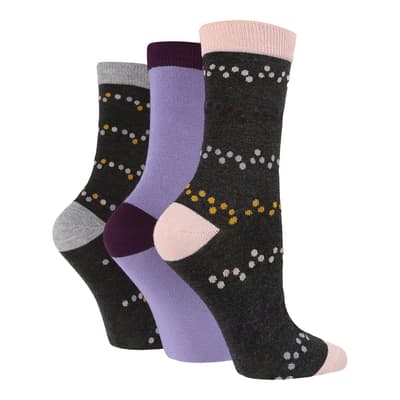 Multi 3 Pack Bamboo Socks