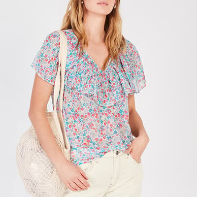 Multi Floral Charlotte Top