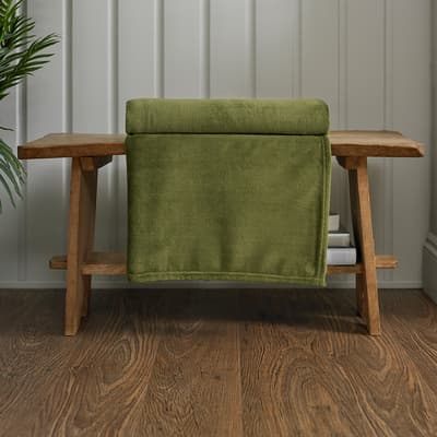 Snuggle Touch Throw 140x180cm, Olive