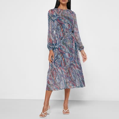 Multi Elornna Printed Midi Dress