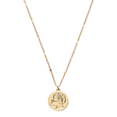 Gold Aries Pendant