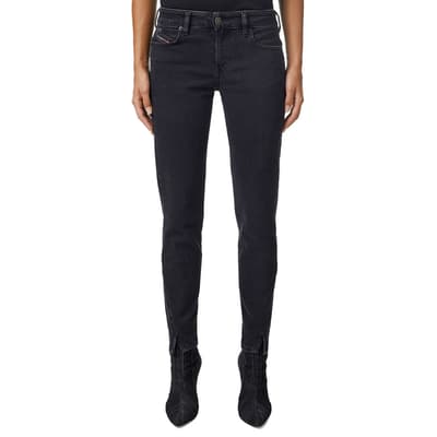 Black D-Jevel Skinny Stretch Jeans