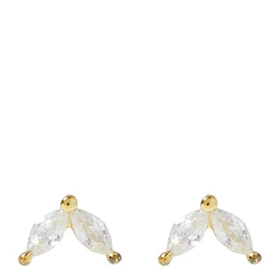 Gold/Silver Petal Stud Earring