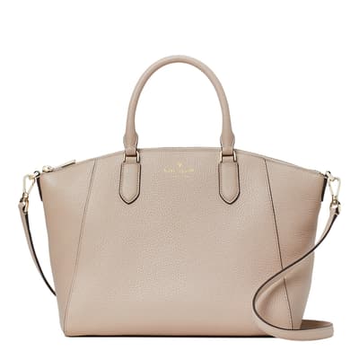 Warm Beige Parker Medium Satchel