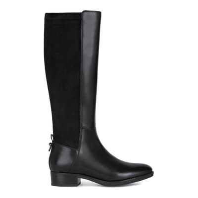 Black Felicity Leather Long Boot