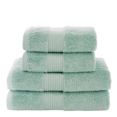 Bliss Pima Pair of Bath Towels, Spearmint