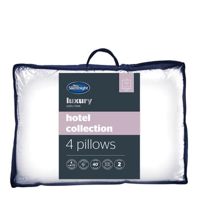 Hotel Collection Pack of 4 Pillows