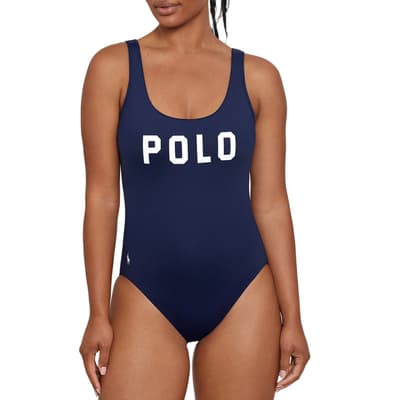 Navy Polo Swimsuit