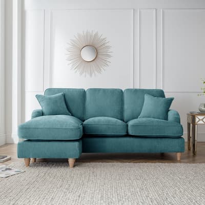 SAVE  £1050 - The Swift Left Hand Chaise Sofa, Manhattan Emerald