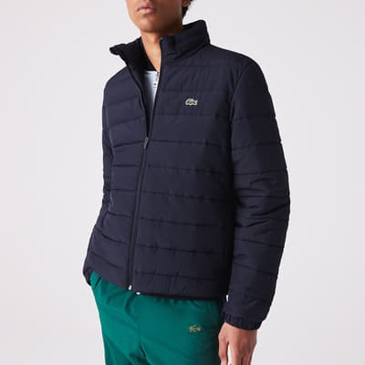 Navy High Neck Jacket