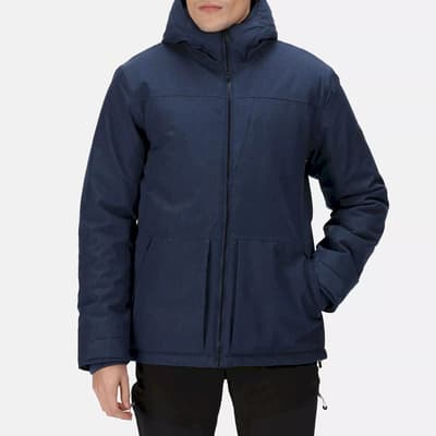 Navy Insulated Hooded Jacket