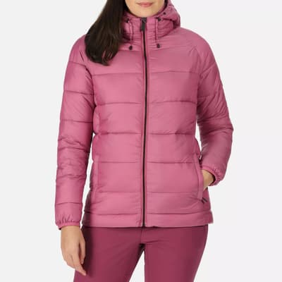 Pink Hooded Insulated Puffer Jacket