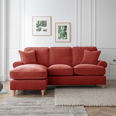 SAVE  £1050 - The Bromfield Left Hand Chaise Sofa, Manhattan Apricot