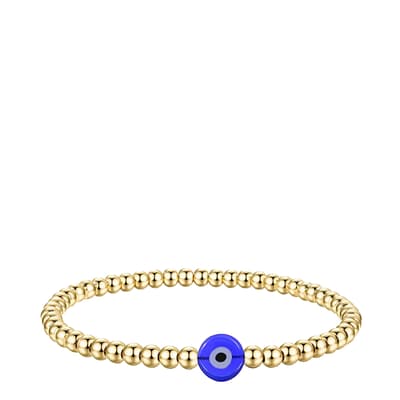 18K Gold Blue Luck Bracelet