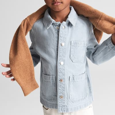 Boy's Light Blue Distan Denim Jacket