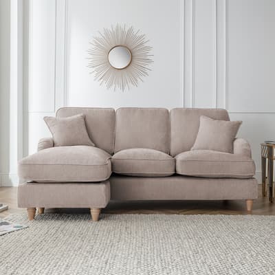 SAVE  £1050 - The Swift Left Hand Chaise Sofa, Manhattan Putty