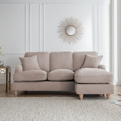 SAVE  £1050 - The Swift Right Hand Chaise Sofa, Manhattan Putty