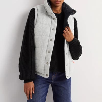 Grey Marl/Black Rain Proof Reversible Gilet