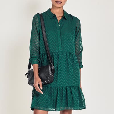 Green Marine Shirt Dress