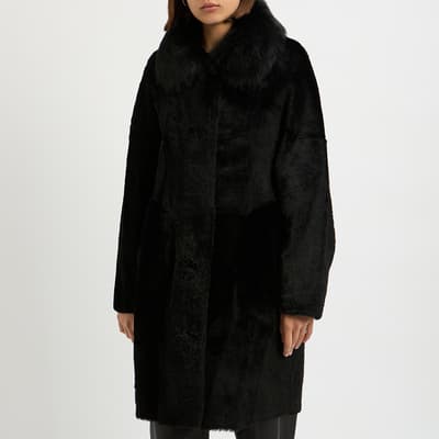 Black Cocoon Coat