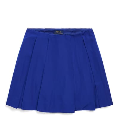 Toddler Girl's Royal Blue Pleated Mini Skirt