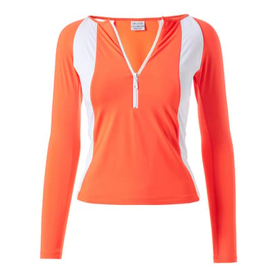 Orange/White Eco Bondi Top