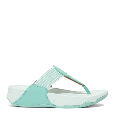 Sea Foam Green Walkstar Webbing Toe-Post Sandals