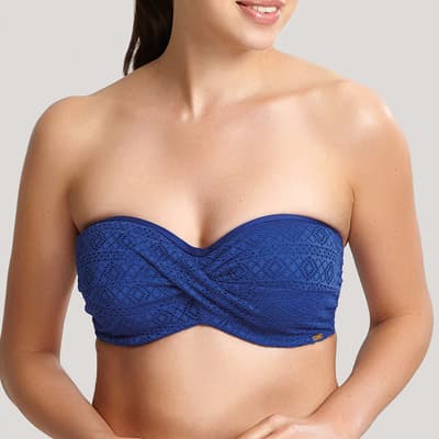 Blue  Anya Crochet Paddd Bra