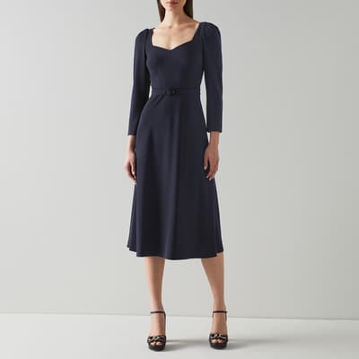 Navy Katerina Midi Dress