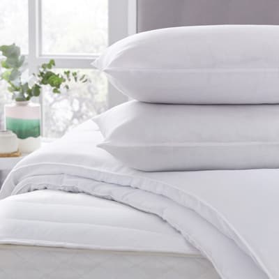 Anti Allergy Double Duvet 10.5 Tog  and Pair Anti Allergy Pillow