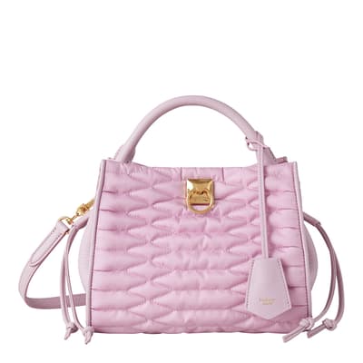 Lilac Blossom Iris Small Quilted Bag