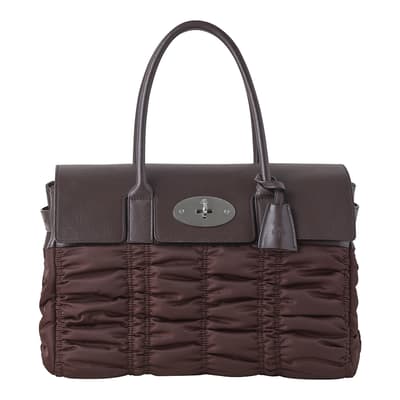 Oxblood Bayswater Ruched Nylon Bag