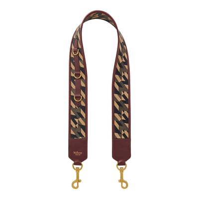 Crimson Monogram Bag Strap