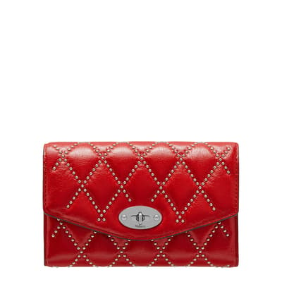 Scarlet Medium Darley Shiny Wallet 