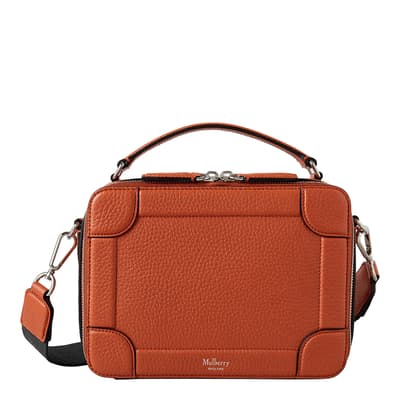 Rust Orange Belgrave Heavy Grain Leather Messenger 