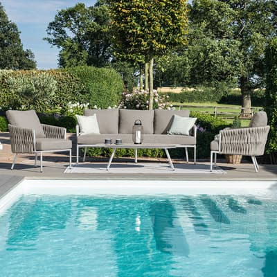 SAVE  £660 - Marina 3 Seat Sofa Set / Sandstone