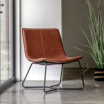 Alexandra Lounge Chair, Brown