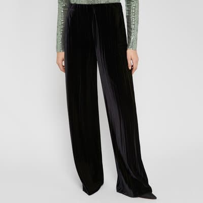 Black Corrida Wide Leg Trouser