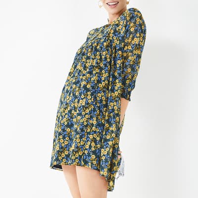 Multi Quinn Floral Print Mini Dress