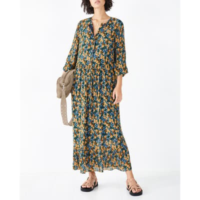 Multi Flora Floral Print Maxi Dress