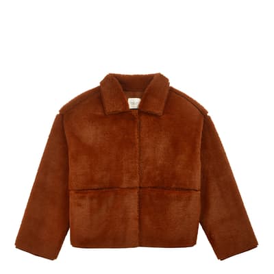 Brown Faux Fur Jacket